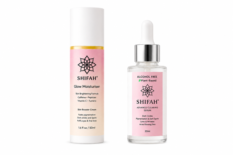 SHIFAH Glow Hack Bundle – Advance Clearing Serum & Glow Moisturiser