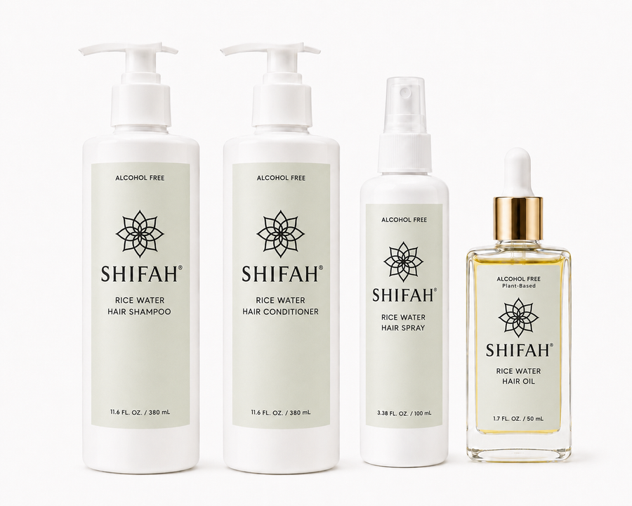SHIFAH Complete Rice Water Hair Care Bundle – 4 Products
