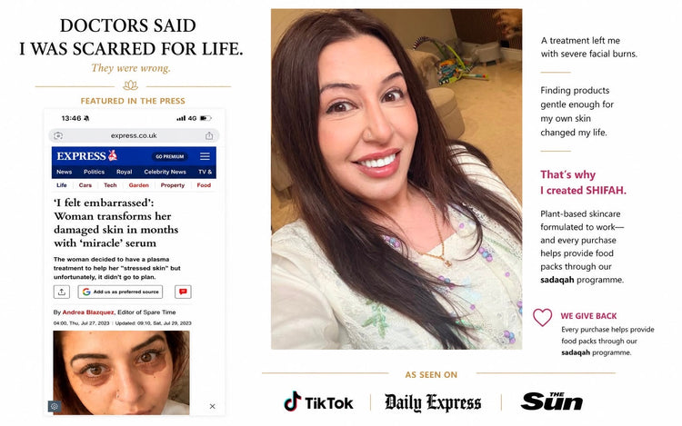 Founder Farnaz Khan, featured in the Daily Express, The Sun and on TikTok