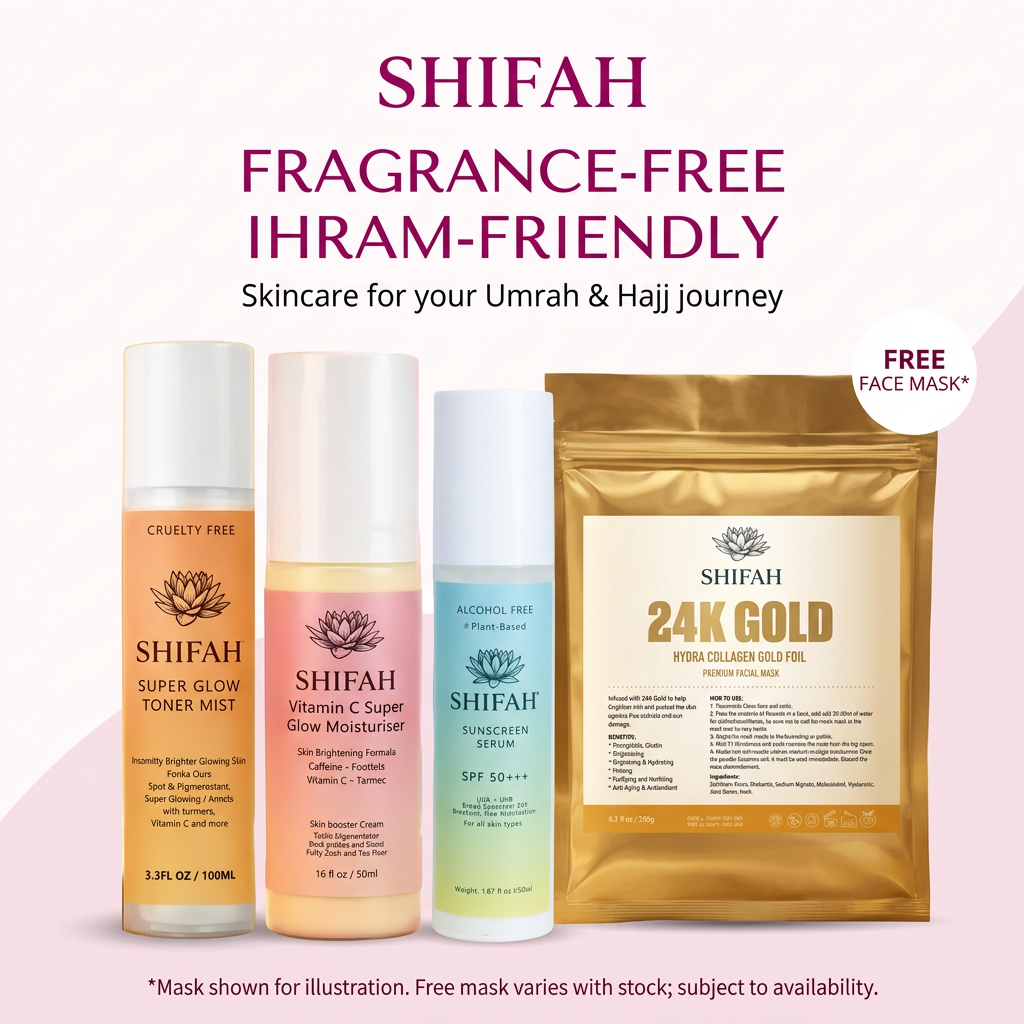 SHIFAH fragrance-free and ihram-friendly bundle